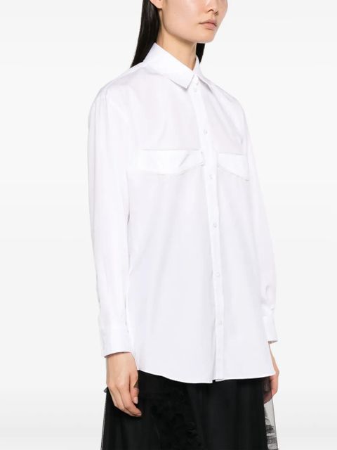 Simone Rocha long-sleeve cotton shirt - White - zdjęcie produktu nr 2
