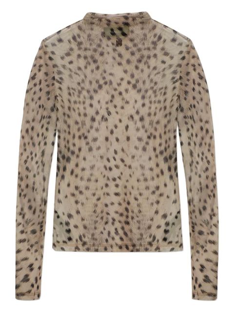 AMIRI animal-print long-sleeve top - Neutrals - zdjęcie produktu nr 1