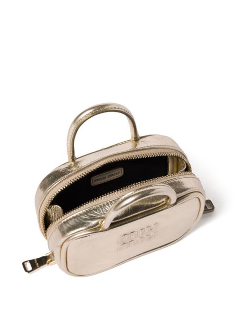 Miu Miu mini leather pouch - Gold