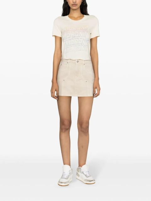 MARANT ÉTOILE Vesna denim skirt - Neutrals - zdjęcie produktu nr 2