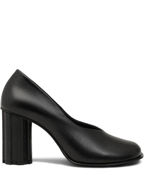 AMI Paris 60mm Piano anatomical-toe leather pumps - Black - zdjęcie produktu nr 1