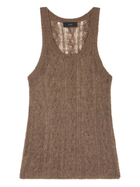 Alanui Desert Drift cable-knit tank top - Brown - zdjęcie produktu nr 1