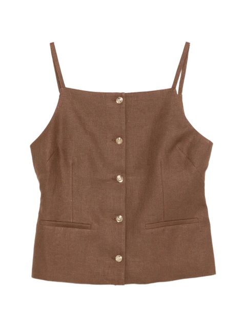 Maje buttoned top - Brown - zdjęcie produktu nr 1