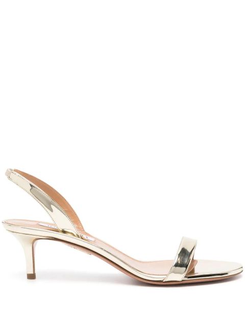 Aquazzura So Nude 60mm leather sandals - Gold - zdjęcie produktu nr 1