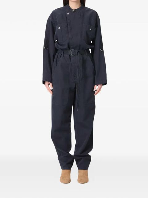 MARANT ÉTOILE Nessime long-sleeve belted jumpsuit - Blue - zdjęcie produktu nr 1