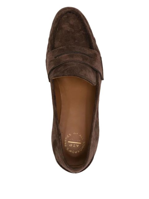 ATP Atelier Airola Walnut suede loafers - Brown