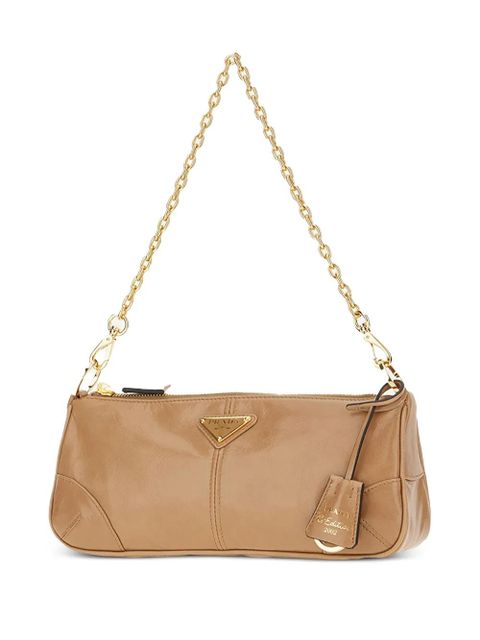 Prada Re-Edition 2002 chain-strap leather tote bag - Neutrals