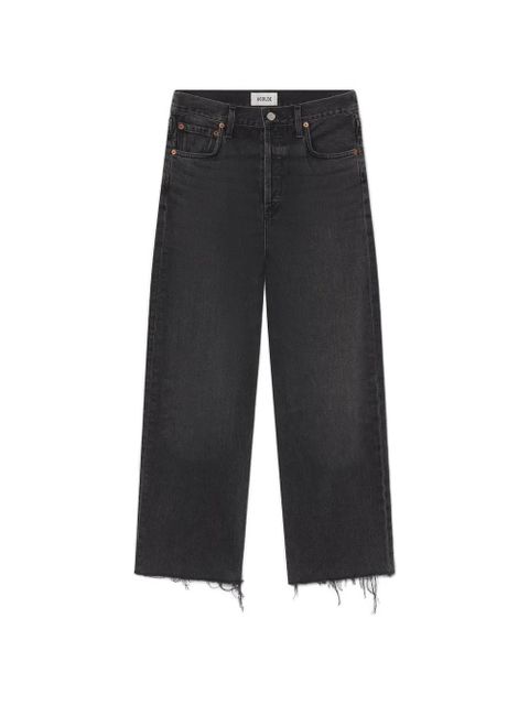 AGOLDE frayed-hem jeans - Black - zdjęcie produktu nr 1