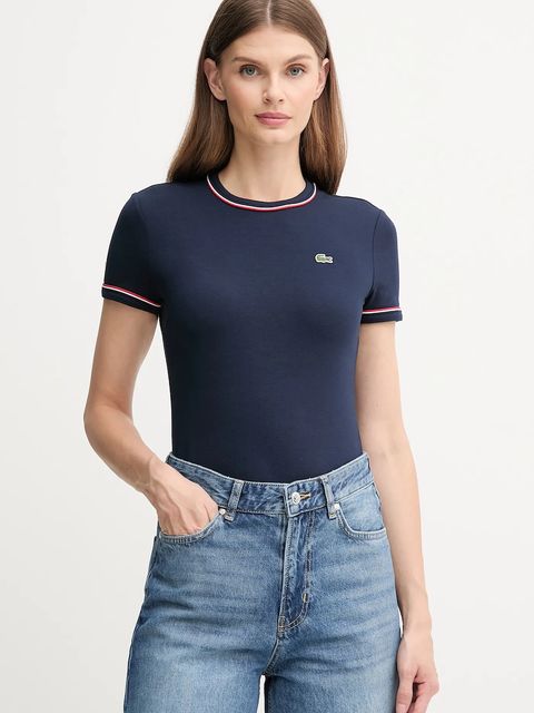 Lacoste t-shirt damski kolor granatowy TF5289 - zdjęcie produktu nr 1