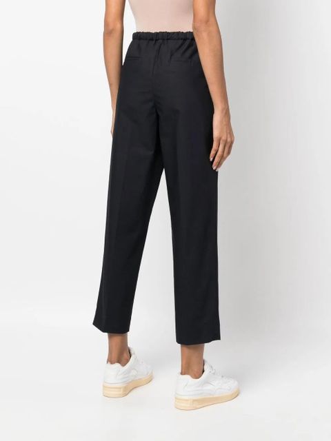 Jil Sander drawstring cropped trousers - Blue