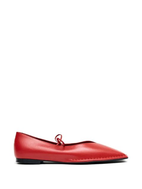 ALOHAS Sway tie square-toe ballet flats - Red - zdjęcie produktu nr 1