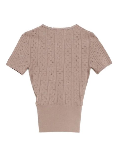 JW Anderson pointelle short-sleeve T-shirt - Neutrals - zdjęcie produktu nr 2