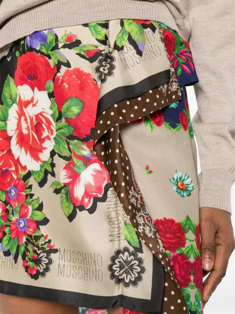 Moschino floral print skirt - Neutrals