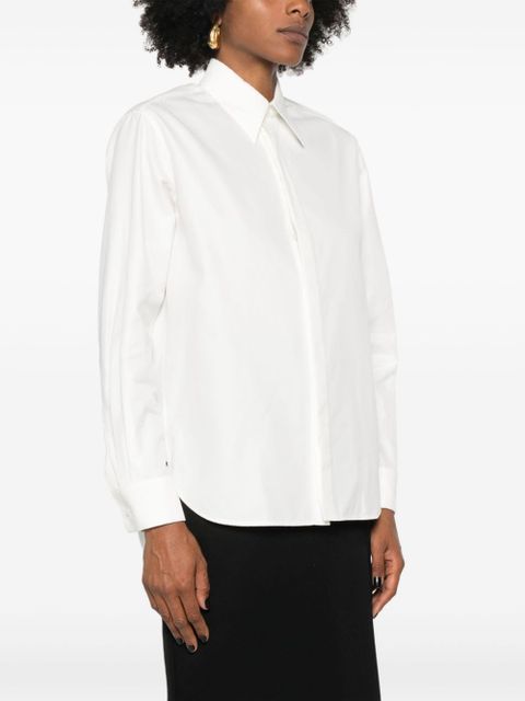 Saint Laurent long-sleeve cotton shirt - White