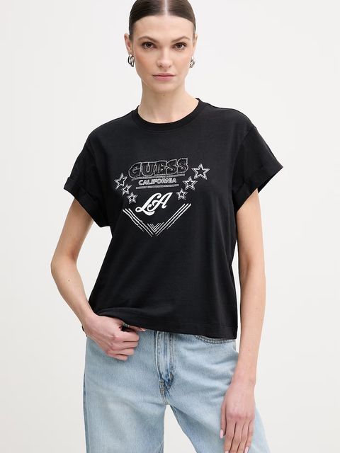 Guess t-shirt bawełniany - zdjęcie produktu nr 1