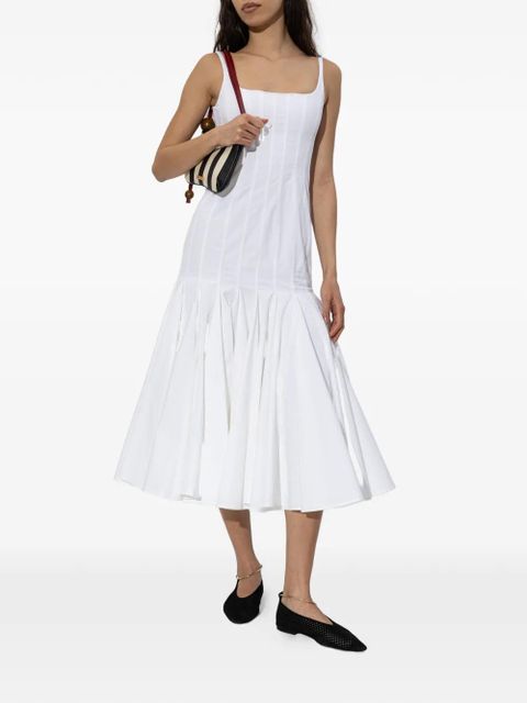 Jacquemus pleated midi dress - White - zdjęcie produktu nr 2