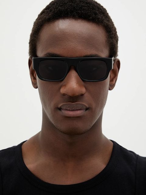 Palm Angels okulary przeciwsłoneczne kolor czarny PERI085_531007