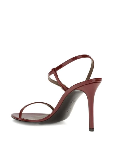 Giuseppe Zanotti 90mm buckle-detail stiletto sandals - Red