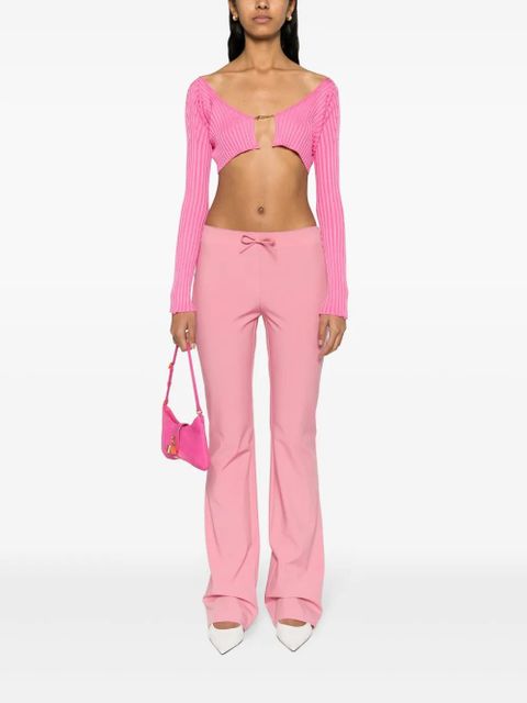 Jacquemus La Maille ribbed shrug cardigan - Pink - zdjęcie produktu nr 2