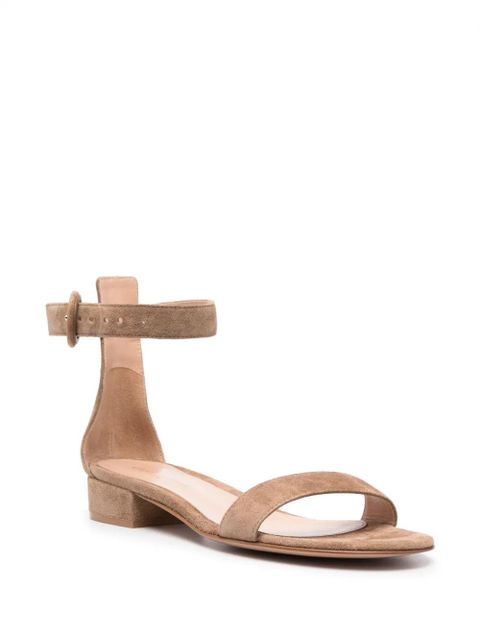 Gianvito Rossi suede buckle-fastening sandals - Neutrals - zdjęcie produktu nr 2