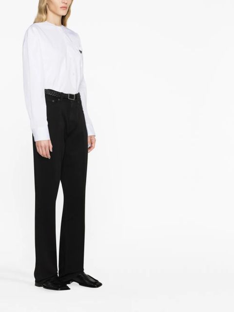 The Row Carlton straight-leg trousers - Black