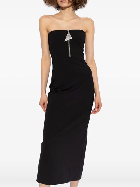 The Attico strapeless midi dress - Black - zdjęcie produktu nr 2
