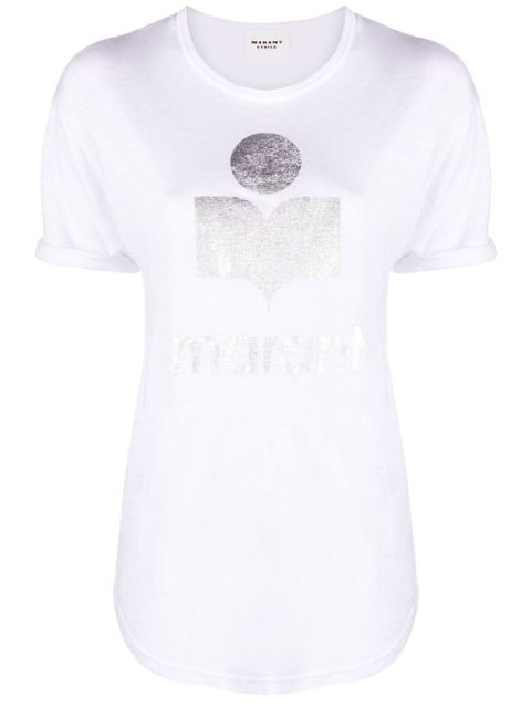 MARANT ÉTOILE Koldi logo-print T-shirt - White - zdjęcie produktu nr 1