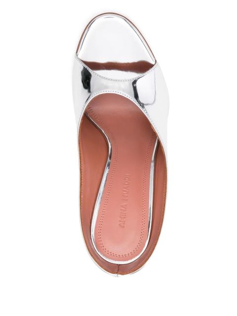 Amina Muaddi 105mm Anok sandals - Silver