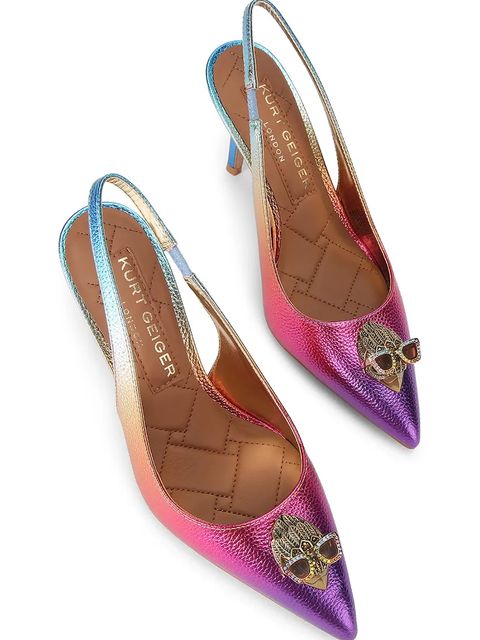 Kurt Geiger London szpilki skórzane Belgravia Sling 85 - zdjęcie produktu nr 1