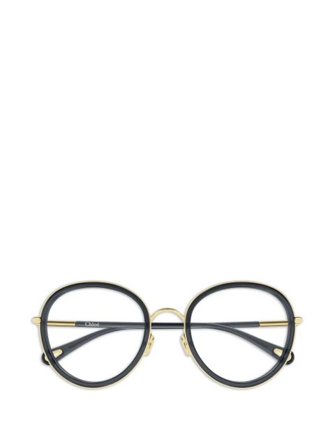 Chloé Eyewear round metal glasses - Black - zdjęcie produktu nr 1