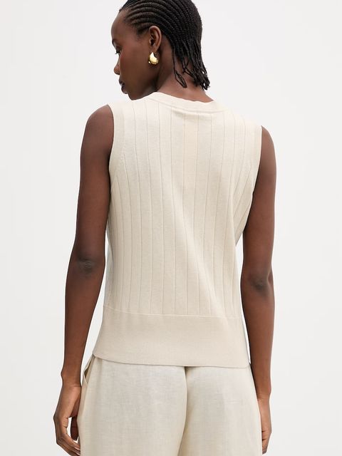 MM by Max Mara top z dodatkiem jedwabiu RIVA - zdjęcie produktu nr 2