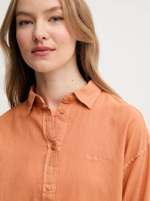 Pepe Jeans koszula lniana CHIPPER