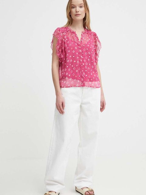 Pepe Jeans koszula MARLEY damska kolor różowy relaxed PL304798