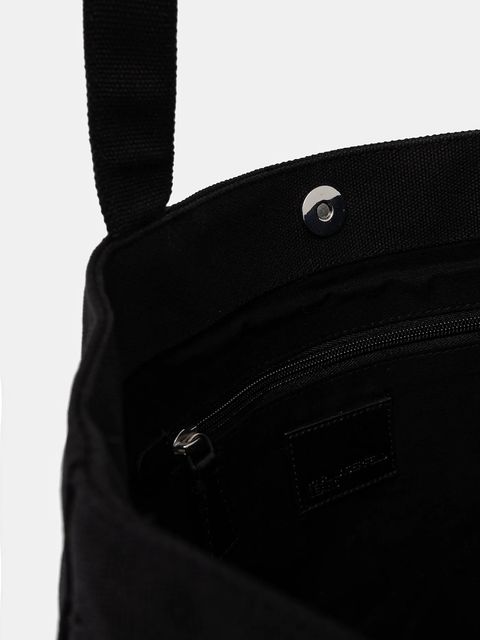 Karl Lagerfeld Jeans torebka bawełniana kolor czarny A3W50070