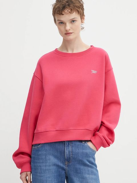 Tommy Jeans bluza damska kolor czerwony gładka DW0DW21961 - zdjęcie produktu nr 1