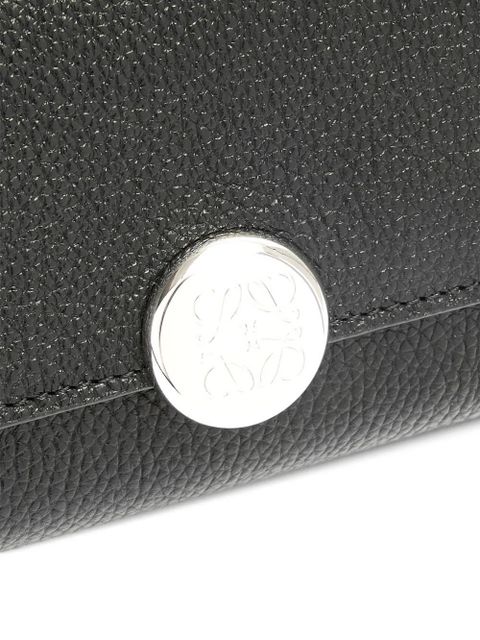 LOEWE small tri-fold Anagram leather wallet - Black