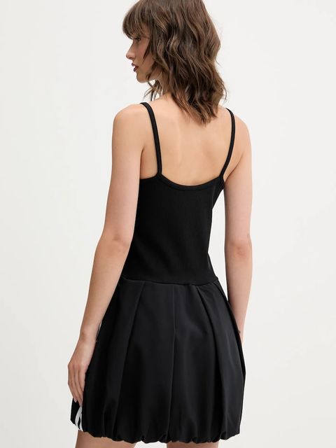 adidas Originals sukienka Balloon Dress kolor czarny mini rozkloszowana KC8798 - zdjęcie produktu nr 2