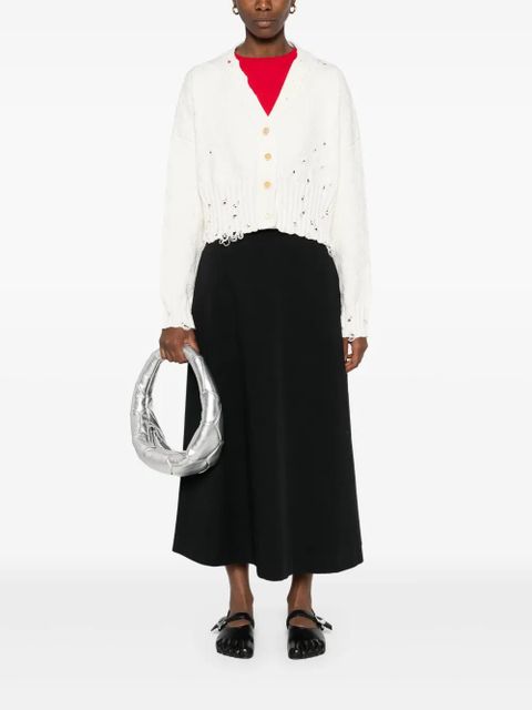 Marni patterned-jacquard cardigan - White - zdjęcie produktu nr 2