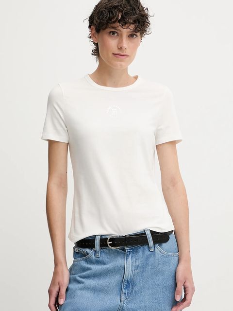 Tommy Hilfiger t-shirt damski kolor biały WW0WW45809 - zdjęcie produktu nr 1