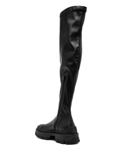 Moncler over-the-knee boots - Black