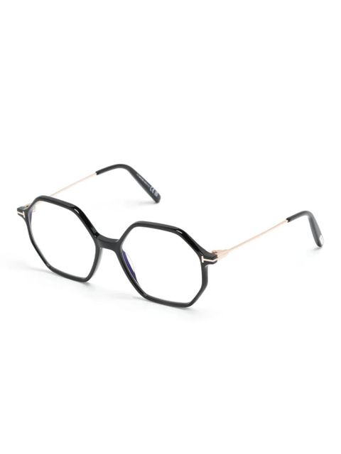 TOM FORD Eyewear geometric-frame glasses - Black - zdjęcie produktu nr 2