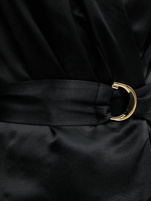 Marciano by Guess bluzka IVA damska kolor czarny gładka 5YGH15 7350A