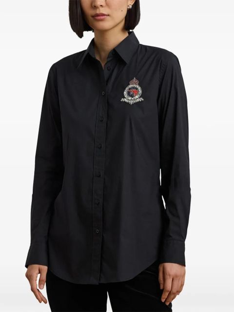 Lauren Ralph Lauren button embellished shirt - Black