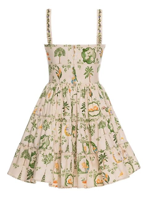 Agua By Agua Bendita Lima floral-print mini dress - Green - zdjęcie produktu nr 2