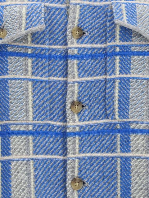 Guest In Residence plaid patch-pocket shirt - Blue