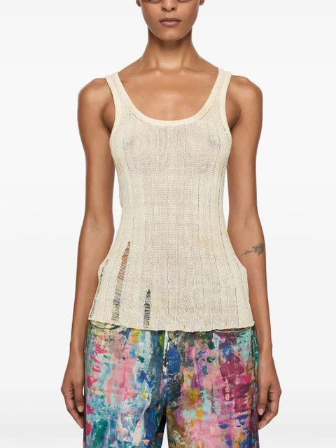 Acne Studios distressed tank top - Neutrals