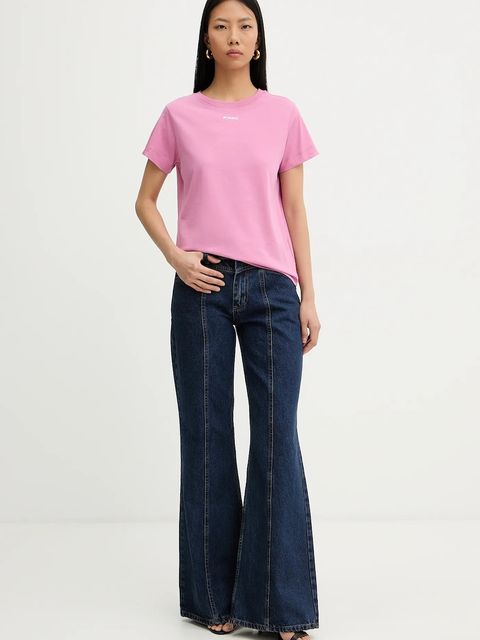 Pinko t-shirt bawełniany - zdjęcie produktu nr 2