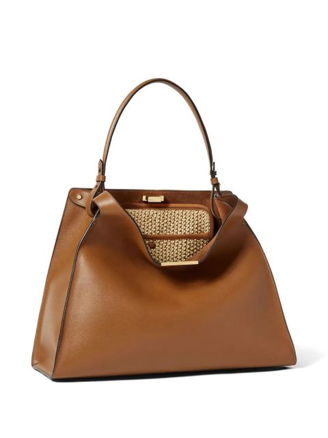 FENDI medium Way leather tote bag - Brown