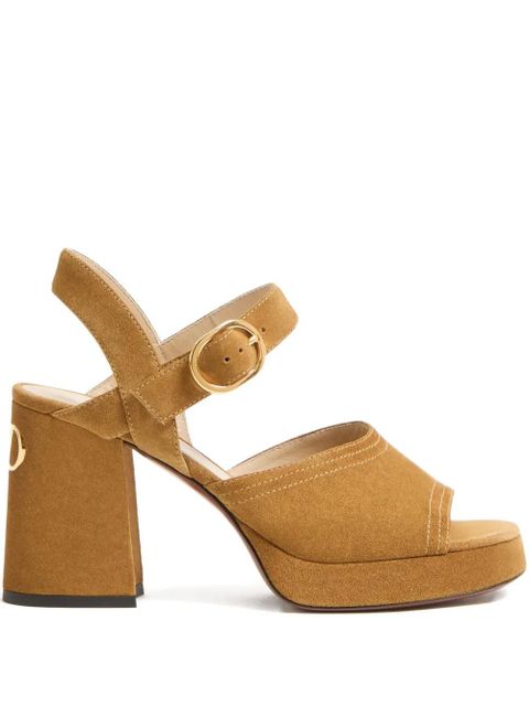 Valentino Garavani 100mm Fawcette platform sandals - Brown - zdjęcie produktu nr 1