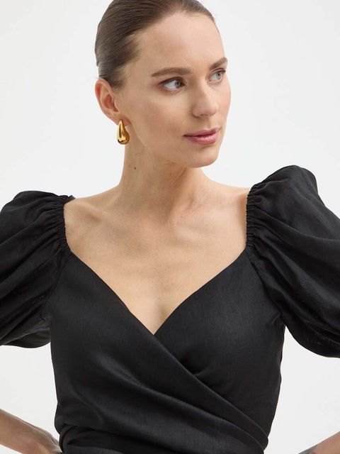 Luisa Spagnoli koszula lniana RUNWAY COLLECTION